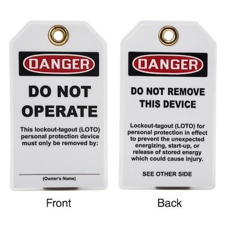 Brady Heavy Duty Laminated Labels Plastic  25PK 131554